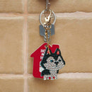 4pcs DIY Diamond Dog Keychain Special Full Drill Painting Women Bag Keyring