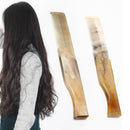 Women Ox Horn Fine Tooth Pocket Folding Comb All Hair Types Beard Mustache OS