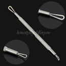 2pcs Facial Blackhead Pimples Acne Blemish Comedone Metal Extractor Remover Tool