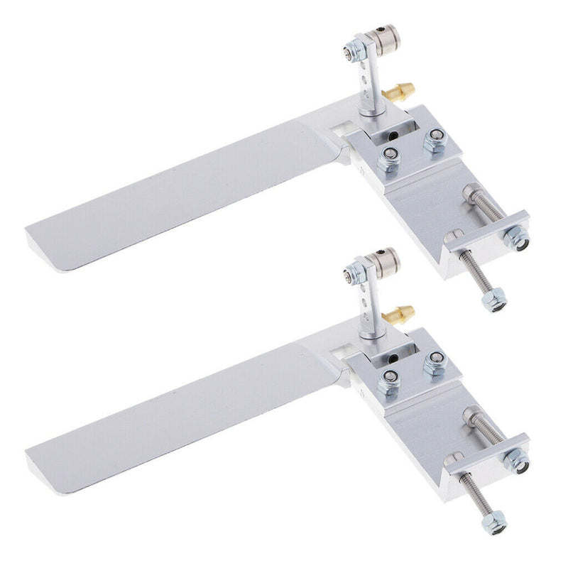 2x 95mm Alloy RC Boat Water Rudder Absorbing Steering Rudder for RC Boats CNC