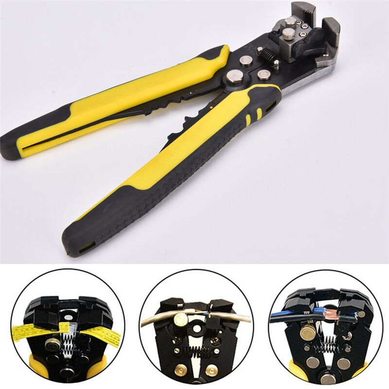 Professional Automatic Wire Striper Cutter Crimper Stripper Pliers Terminal// FT