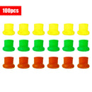 O-shaped Rubber Luminous Fishing Rod 100pcs Protective Cover Anti-slip Wrap Ring