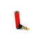 Connector 4 Pole Right Angle Male To Female Stereo Audio Adapter 90 Degree  I7A4