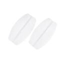 1 Pair of Non-Slip Silicone Bra Strap Cushions Shoulder Pads-White