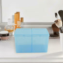 Cleaning Cotton Storage Box Swab Pad Nail Art Compartments Container (Blue) A