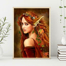5D DIY Full Drill Diamond Painting Fairy Girl Cross Stitch Embroidery Kit