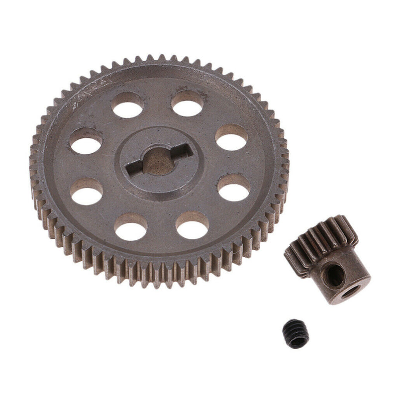 Metal Reduction Gear 64T + Motor Pinion 21T for HSP RC 94111 Upgrade Parts