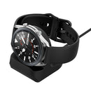 Silicone Charging Dock Station Holder for Galaxy Watch 3 Active 1 2 (Black)