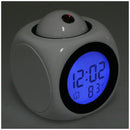 Digital LCD Voice Talking LED Projection Alarm Clock Temp Station R5R9