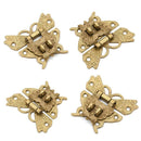 Retro Alloy Butterfly Latch Catch Wooden Jewelry Box Case Hasp Lock Top