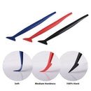 Car Wrapping Flexible Micro- Squeegee Curved Slot Tint Tool Set 3 In 1 With H9N6