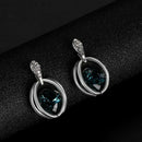 Necklace Earrings Crystal Elegant Women Jewellery Set of Crystal Pendant NecF7M3