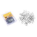 200x Assorted High Carbon Steel Fishing Cricle Hooks Lure Tackle Box 9