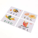 Wooden Toys Montessori Family Set Word Spell Puzzle Game Toys Kindergarten