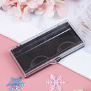 Plastic Eyelash Storage box Transparent Lid black Tray for Grafted eyelas Gw