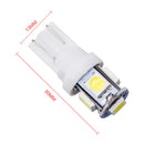 50Pcs Super White T10 Wedge 5-SMD 5050 LED Light bulbs W5W 2825 158 192 168 194