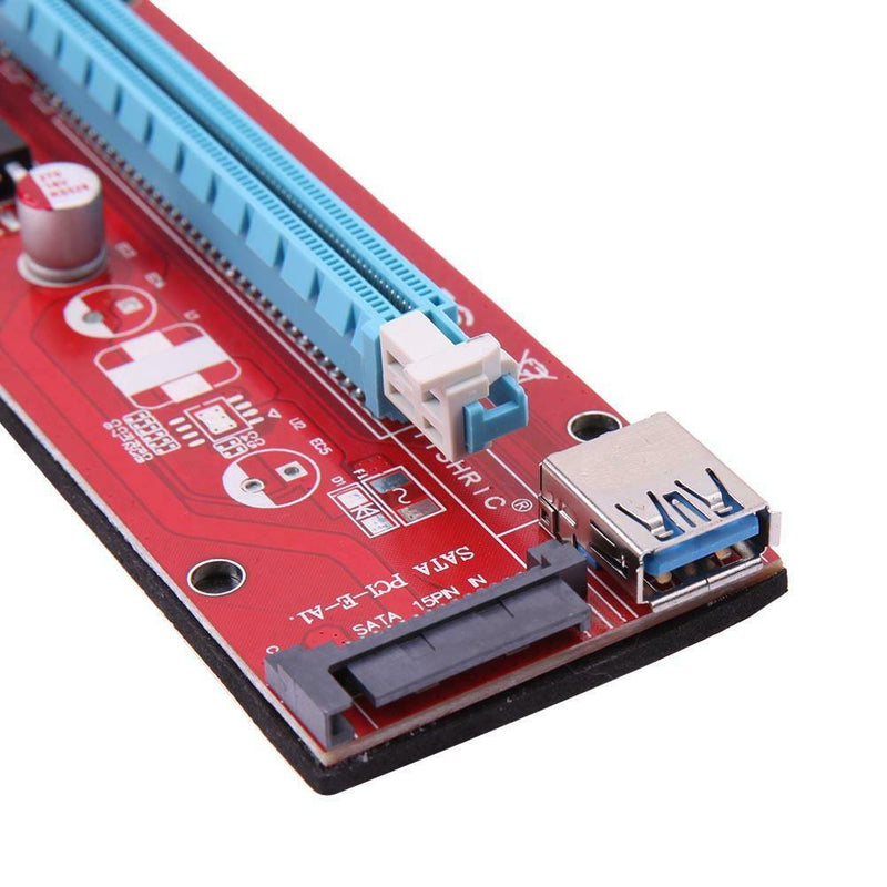 USB 3.0 PCI-E Express 1x to16x Extender Riser Card Adapter SATA 15PIN Power