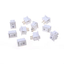 10x 2PIN ON/OFF Rocker Switch Car Dashboard Dash Boat SPST 6A/250V White SA BX