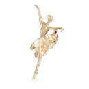 1 pc Ballet Dancing Girl Rhinestone Brooch Pin Fashion Charm Jewelry Red