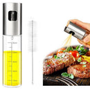 Oil Sprayer,Stainless Steel Vinegar Sprayer,Spray with Portable Brush,Barbe L1L8