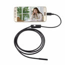 6 LED 7mm Lens Waterproof Mini USB Inspection Borescope Camera For Android  P4O7