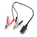 Car Cigarette Lighter Socket To Car Battery Alligator Clip Charger Cable Wire LJ