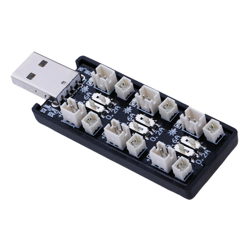 1S LiPo Battery USB Charger Board Adapter 500mA 6CH USB 5V/2A for RC Battery