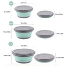3Pcs/Set Bowl Sets Silicone Folding Lunch Box Folding Bowl Portable Silicon