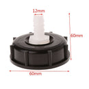 Ibc Tote Tank Food Grade Drain Adapter 2.36 Inch Coarse Thread To 12mm Hose C2G9