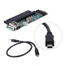 2.5" SATA Female HDD SSD USB 2.0 To 7+15Pin SATA Adapter Converter Panel + Cable