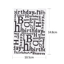 Happy Birthday Plastic Embossing Folders for DIY ScEBpbooking Paper Card Makin Z