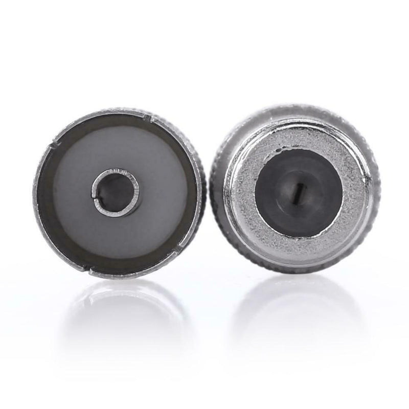 2pcs RF Coax F Female to F Female Connectors 9.5TV Antenna Plug Adapters