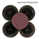35Pcs Sanding Discs Set,2 Inch Type R Roll Lock Discs Pads Sanding Roloc Ab