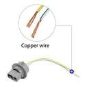 2X 7440 T20 Male Socket Wiring Harness for DRL Backup Turn Signal Light Lamp
