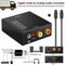 Optical Coax Toslink Digital to Analog Converter RCA L/R Stereo Audio Adapter ES