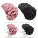 2x Women Large Muslim Flower Hijab Turban Ruffle Head Chemo Scarf