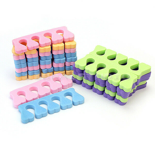 20X Soft Sponge Finger Toe Separator Manicure Pedicure Nail Art Care Distinction