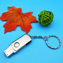 Stainless Steel USB 2.0Pen Drive 2gb Flash Drive Stick Flash DriveWithKeychainM&