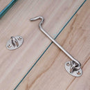 Stainless Steel Thicken Door Window Hook Safety Limit Lock with Base (6in)