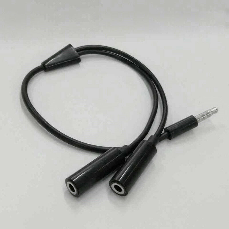 3.5mm Y Splitter Audio Adapter 1 Male Plug to 2 Dual Female Jacks