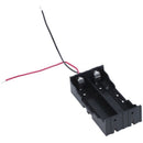 Plastic 2 x 3.7 V 18650 Battery Holder Case Black