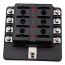 32V Auto Car Boat 8 Way Circuit Standard ATO ATC Blade Fuse Box Block Holder