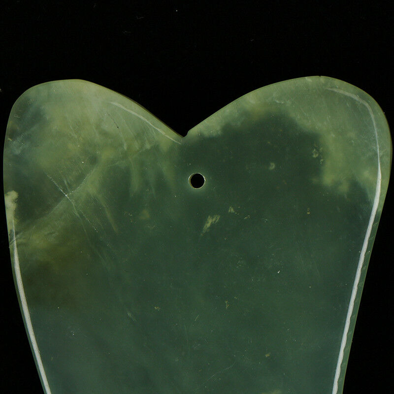 2Pcs Natural Jade Board Scraping Tool Gua Sha Facial Care Massagers Health Pg