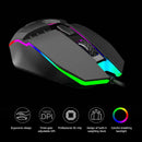 A902 USB Wired Optical RGB Backlit Gaming 4 Button 1200DPI Ergonomics Mouse