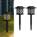 2pieces lawn lamp garden pathway lamp outdoor waterproof park garden lawn path