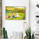 DIY Diamond Painting Kits Girl and Goat Full Round Drill Picture Handicraft