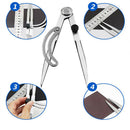 1X Stainless Steel Drawing Compasses Geometry Math Drafting Tools Big Size