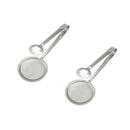 2pcs Food Clip Snack Fryer Strainer BBQ Serving Tongs Frying Colander Filter