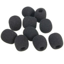 10 X Black Sponge Microphone Cover Mic Cover Lavalier Lapel Microphone