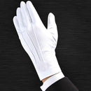 1 Pair Mens White Formal Gloves Tuxedo Honor Guard Parade Santa Inspectio New